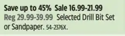 Canadian Tire Selected Drill Bit Set offer