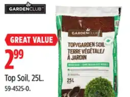 Canadian Tire Garden club Top Soil, 25L offer