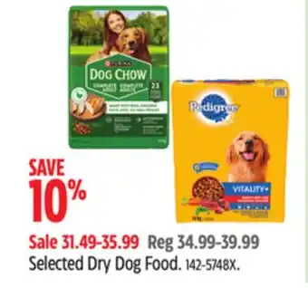 Canadian Tire Selected Dry Dog Food offer