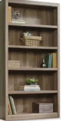 Canadian Tire Sauder Salted Oak 5-Shelf Bookcase offer