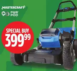 Canadian Tire MASTERCRAFT 20V Brushless 2 in 1 Self Propelled Mower 19 with 5Ah Battery & Charger offer