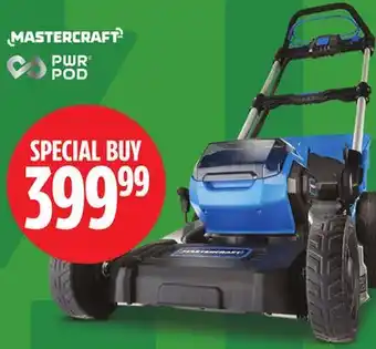 Canadian Tire MASTERCRAFT 20V Brushless 2 in 1 Self Propelled Mower 19 with 5Ah Battery & Charger offer