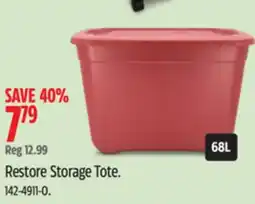 Canadian Tire Restore Storage Tote offer