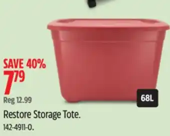 Canadian Tire Restore Storage Tote offer