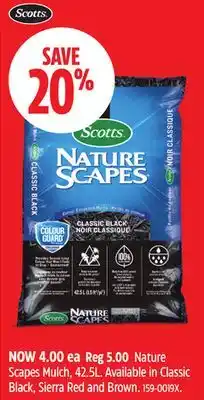 Canadian Tire Scotts Nature Scapes Mulch offer