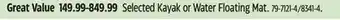 Canadian Tire Selected Kayak or Water Floating Mat offer