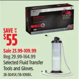 Canadian Tire Selected Fluid Transfer Tools and Gloves offer