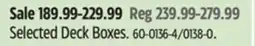 Canadian Tire Selected Deck Boxes offer
