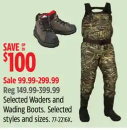 Canadian Tire HUNTSHIELD Selected Waders and Wading Boots offer