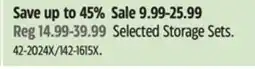 Canadian Tire Selected Storage Sets offer
