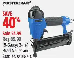 Canadian Tire Mastercraft 18-Gauge 2-in-1 Brad Nailer and Stapler offer