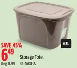 Canadian Tire Storage Tote offer