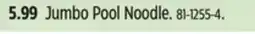 Canadian Tire Jumbo Pool Noodle offer