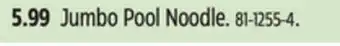 Canadian Tire Jumbo Pool Noodle offer