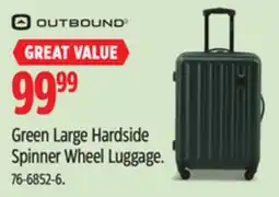 Canadian Tire Outbound Green Large Hardside Spinner Wheel Luggage offer