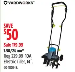 Canadian Tire YARDWORKS 10A Electric Tiller offer