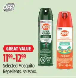 Canadian Tire OFF! Selected Mosquito Repellents offer