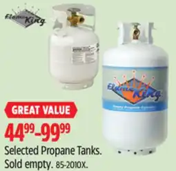 Canadian Tire Flame king Selected Propane Tanks offer