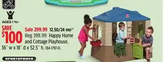 Canadian Tire Happy Home and Cottage Playhouse offer