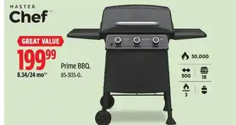 Canadian Tire Master chef Prime BBQ offer