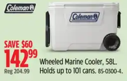 Canadian Tire Coleman Wheeled Marine Cooler offer