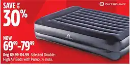 Canadian Tire Outbound Selected Double- High Air Beds with Pump offer