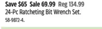 Canadian Tire Maximum 24-Pc Ratcheting Bit Wrench Set offer