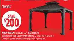Canadian Tire CANVAS Skyline Hard-Top Gazebo with Netting offer