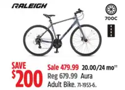 Canadian Tire Raleigh Aura Adult Bike offer