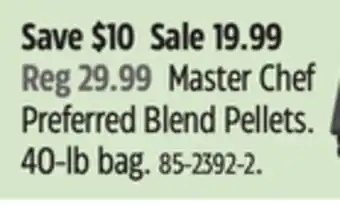 Canadian Tire Master Chef Preferred Blend Pellets offer