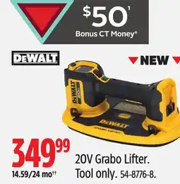 Canadian Tire Dewalt 20V Grabo Lifter offer