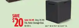 Canadian Tire Keter 113L Patio Storage Box offer
