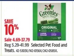 Canadian Tire Selected Pet Food and Treats offer