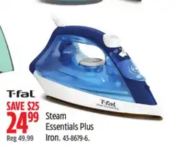 Canadian Tire T-fal Steam Essentials Plus Iron offer