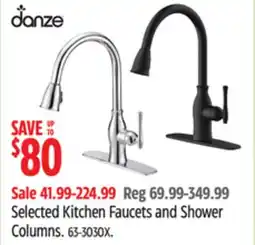 Canadian Tire Danze Selected Kitchen Faucets and Shower Columns offer