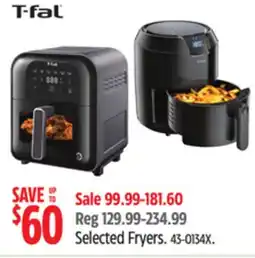 Canadian Tire T-Fal Selected Fryers offer