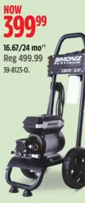 Canadian Tire Simoniz electric 2 GPM 2300 PSI Foam blaster offer