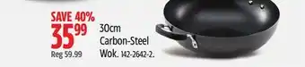 Canadian Tire Lagostina 30cm Carbon-Steel Wok offer