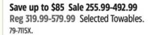 Canadian Tire Selected Towables offer