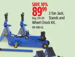 Canadian Tire Certified 2-Ton Jack, Stands and Wheel Chock Kit offer