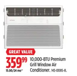 Canadian Tire NOMA 10,000-BTU Premium Grill Window Air Conditioner offer