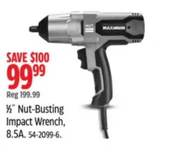 Canadian Tire 1⁄2˝ Nut-Busting Impact Wrench, 8.5A offer