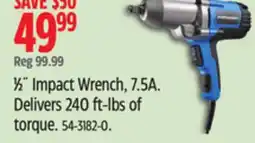 Canadian Tire Mastercraft 1⁄2 Impact Wrench offer