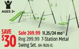 Canadian Tire SportsPower 7-Station Metal Swing Set offer