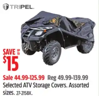 Canadian Tire Selected ATV Storage Covers offer