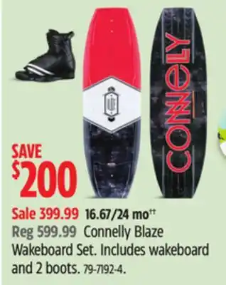 Canadian Tire Connelly Blaze Wakeboard Set offer