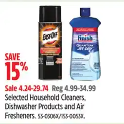 Canadian Tire Selected Household Cleaners, Dishwasher Products and Air Fresheners offer