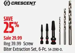 Canadian Tire Crescent Screw Biter Extraction Set offer