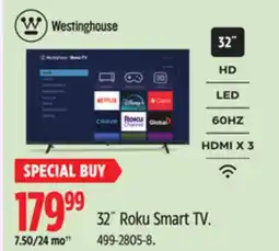 Canadian Tire Westinghouse 32˝ Roku Smart TV offer