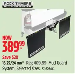 Canadian Tire Rock Tamers Mud Guard System offer